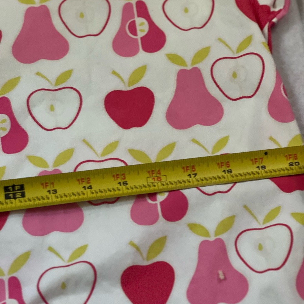 Apple Print Women's Pajama Shirt Cotton Long sleeve Shirt - Picture 14 of 15